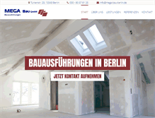 Tablet Screenshot of mega-bau-berlin.de